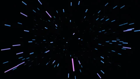 Glowing abstract particle explosion effect: dynamic blue and pink cosmic en.. Stock Footage 341055053