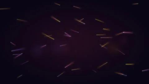 Glowing abstract particle field floating seamless loop background Vídeo Stock 343728455