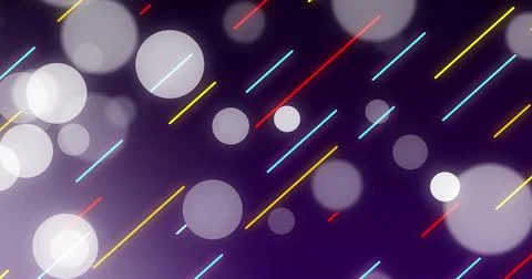 Glowing abstract pattern filling purple gradient, showing cyan yellow red neon イラスト素材