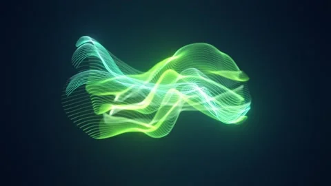 Glowing abstract shape Video stock 309045654