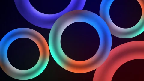 Glowing Abstract Shapes Animation Background Stock Footage 339777285