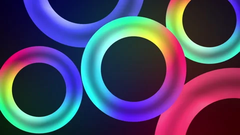 Glowing Abstract Shapes Animation Background Stock Footage 339777289