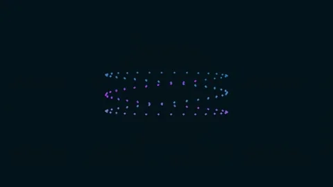 Glowing abstract sine wave data visualization connecting dots in a cosmic p.. Stock Footage 341057212
