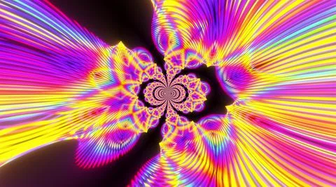 Glowing abstract spatial tunnel background. Stock Illustration