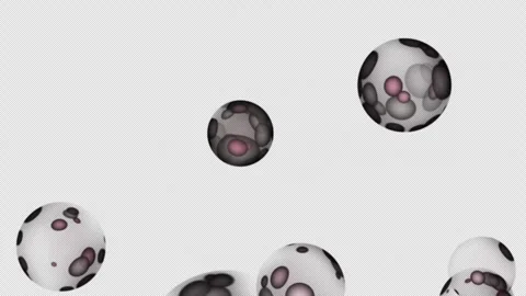 Glowing Abstract Spheres Flying Up Vidéo 316621919