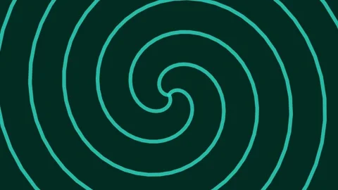 Glowing abstract spiral lines pattern for energy growth motion background Stock Footage 343632550