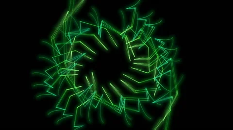 Glowing abstract streaking geometric formations VJ loop Stock Footage 64954548