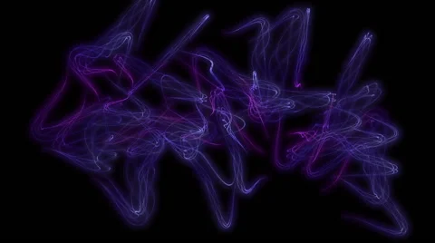 Glowing abstract streaking geometric formations VJ loop Stock Footage 64954569