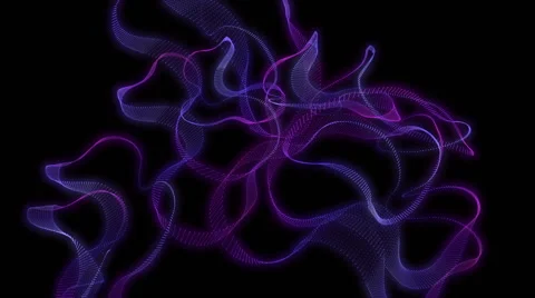 Glowing abstract streaking geometric formations VJ loop Stock Footage 64954653