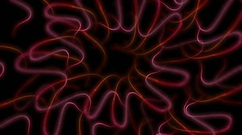 Glowing abstract streaking geometric formations VJ loop Stock Footage 64954691