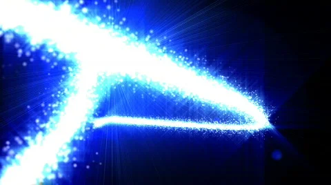 Glowing abstract streaks loop Stock Footage 578592