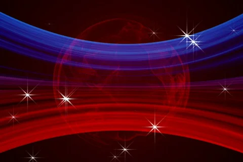 Glowing abstract streaks loop Stock Footage 591703