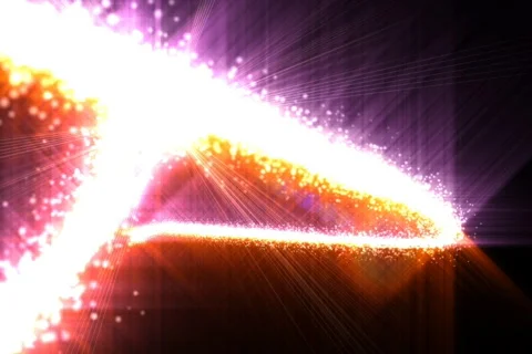 Glowing abstract streaks loop Stock Footage 591850