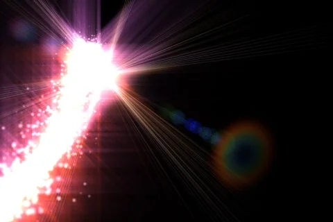 Glowing abstract streaks loop Stock Footage 591851