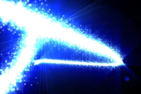 Glowing abstract streaks loop Stock Footage 591854