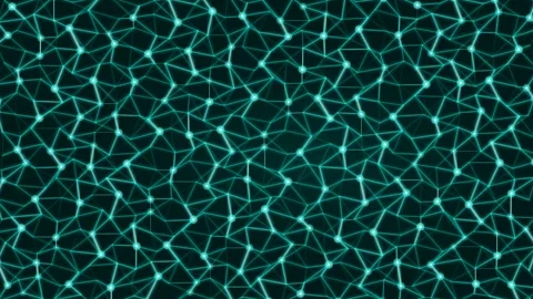 Glowing abstract tech plexus network background for future data visualizati.. Video stock 336836428