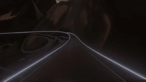 Glowing Abstract Tunnel With Dynamic Light Trails Featuring Seamless Video stock 342902631