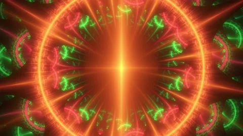 Glowing abstract wheel Stock Footage 154185759