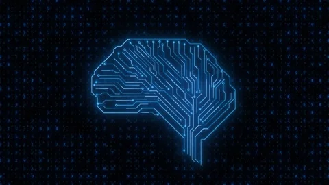 Glowing AI Brain Circuit Technology Concept 스톡 동영상 341346814