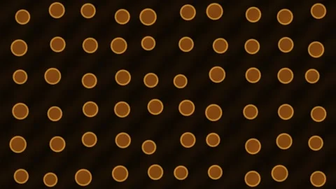 Glowing Amber Circle Pattern Seamless Loop Stock Footage 340537562