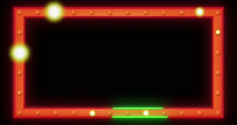 Glowing and spinning border frame animat... | Stock Video | Pond5