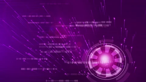 Glowing animated HUD element emitting bright rays. Stock Footage 244595655