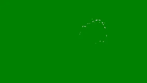 A glowing arc transition effect on green screen perfect for creating Video stock 301386715
