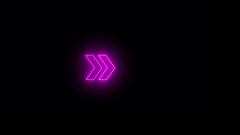 Glowing Arrow animation red and  magenta color  Right side 4k Stock Footage 319672641
