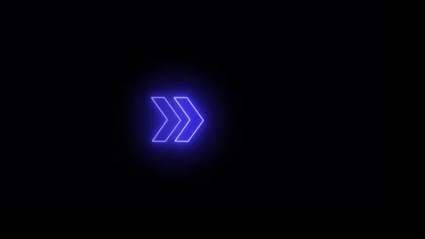Glowing Arrow animation red and blue color  Right side 4k Stock Footage 319672659