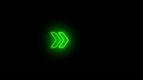 Glowing Arrow animation red and green color  Right side 4k Stock Footage 319672683