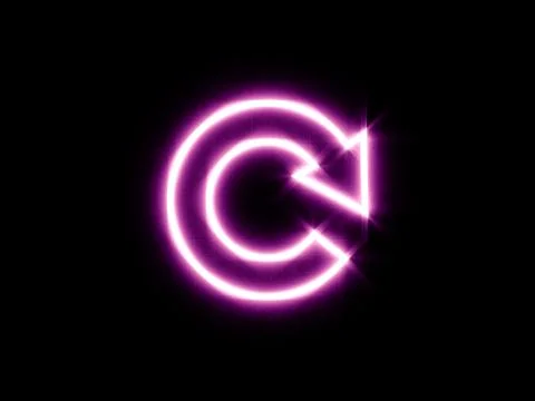 Glowing arrow on black background. Digital illustration. Stockillustratie
