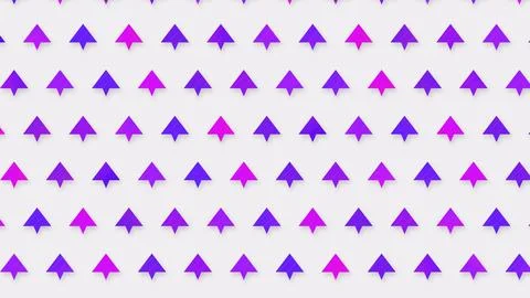Glowing Arrow Pattern with Smooth violet Gradient Flow Backdrop. Stock Illustration
