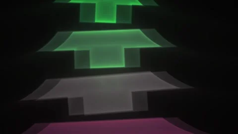 Glowing arrows pointing up on dark background. Stock Footage 335949997
