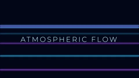 Glowing atmospheric data flow lines animation on deep black background Stock Footage 337655720