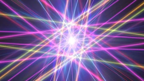 Glowing atom structure with light ring 스톡 일러스트