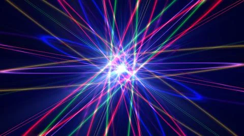 Glowing atom structure with light ring 스톡 일러스트