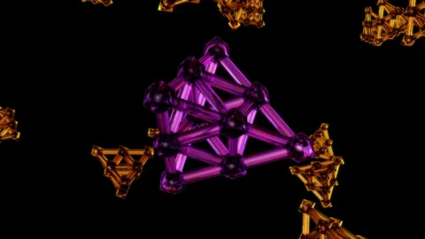 Glowing atomic pipe Stock Footage 99442181