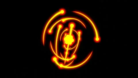 Glowing Atomic Structure Animation Video stock 301939809
