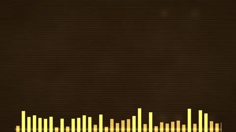 Glowing Audio Equalizer Bars Seamless Loop Stock Footage 340744697