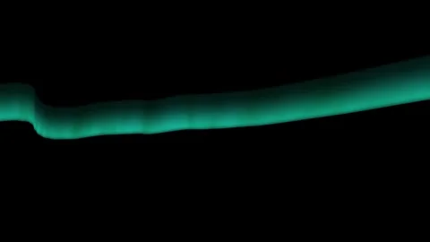 Glowing Aurora Green Stock Footage 292221428