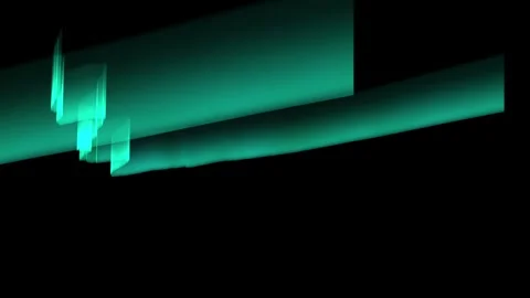 Glowing Aurora Green Stock Footage 292221493