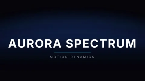 Glowing Aurora Spectrum Abstract Background for Futuristic Tech Presentation Stock Footage 337656323