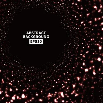 Glowing Background Halftone. Technology Concept. Vector Digital Explosion Stock Illustration