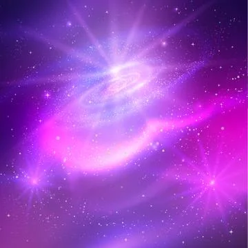 Glowing background with outer space Stock Illustration