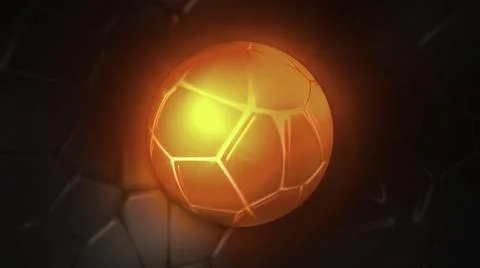 Glowing ball pulsates with bubble pattern. Motion. Ball pulsates and glows with Stockillustratie