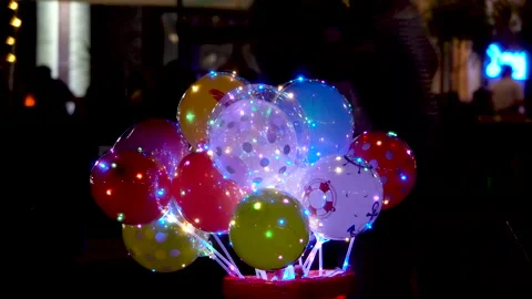 Glowing balls 4K Video stock 157667616