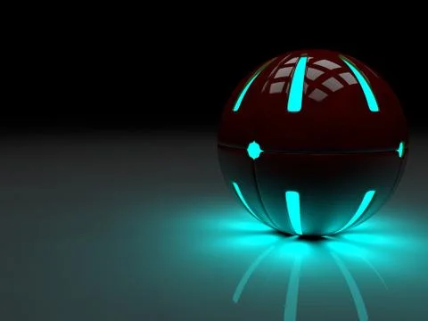 Glowing balls Stock Illustration