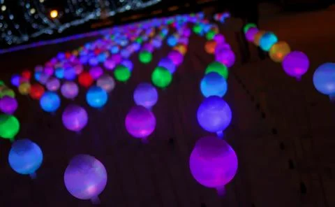 Glowing balls Stock Photos