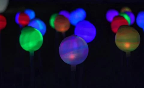 Glowing balls Stock Photos