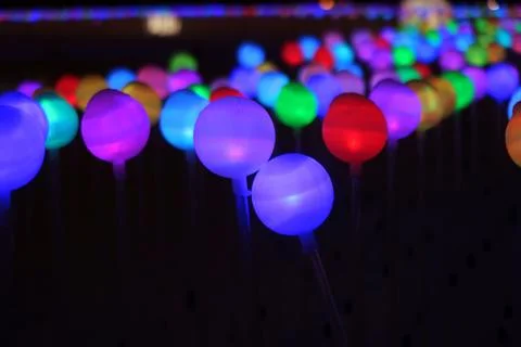 Glowing balls Foto stock